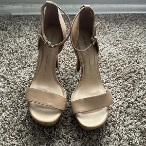 Nude heels . Size 10